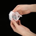 Miniatyrbilde 1 av 4: 100 stk engangsbruk dusjhette vanntett dusjhette stripe plast bading for hotell