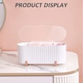 Miniatyrbillede 4 af 5: Makeup bomuldsopbevaringsboks, 3 rum bomuldsrondel opbevaring