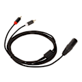 Pikkukuva 2 / 5: XLR-uros 2 RCA-kaapeli HiFi kirkas signaali häviötön XLR Y-jakokaapeli mikseriin aktiivikaiuttimeen mikrofoniin