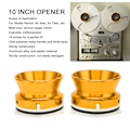 Miniatyrbilde 7 av 8: 1 Par NAB Hub-adaptere Profesjonelle Polerte Aluminiumslegeringer 10 Tommer Åpner for Studer ReVox for Akai for Teac
