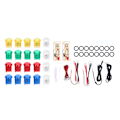 Miniatyrbild 3 av 5: 2-spelars arkadspel DIY-kit joystick-set LED-arkadknappar för dataspel 5V