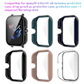 Miniatyrbilde 1 av 2: PC-ramme herdet glassdeksel kompatibelt for Amazfit GTS3 Smartwatch støtsikre beskyttelsesdeksler tilbehør