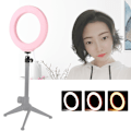 Miniatyrbilde 6 av 6: PULUZ PU378F 2835 72stk LED 3-fargers lysmodus justerbar USB-port ringlys rosa