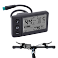 Miniatyrbillede 1 af 8: Elektrisk cykel S866 LCD-displaymåler 24V 36V 48V kontrolpanel med vandtæt stik