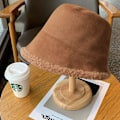 Miniatyrbild 3 av 4: Bredbrättad Bucket Hatt Dam Vinterhattar Varma Fiskehattar för Män brown
