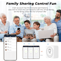Miniatyrbilde 8 av 8: Smart WIFI-bryter APP Fjernkontroll Stemmestyring Timing AC100‑240V 16A for TUYA for Hjemmekontor