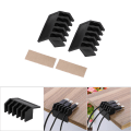 Miniatyrbillede 1 af 2: 2 stk./parti Fem Slots Plast Ledningsdeler Ledningsklips Organizer Holder Ledninger Fixer Sort