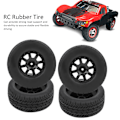 Pikkukuva 6 / 8: 4 kpl RC Short Course Truck -renkaat ja vanteet RC -lisävaruste, sopii 1/10 Traxxas Slashille (10044)