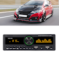 Miniatyrbild 1 av 8: Bilstereo MP3-spelare 12V Bluetooth 5.0 AUX-ingång FM AM-radio Avstängningsminnesfunktion Bilstereo med färgglada lampor 80A