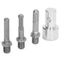 Miniatyrbillede 2 af 8: Snegl Adapter 1 til 3 Bor Adapter Kulstofstål Rund Chuck 2 Pits 2 Slots Have Snegl Bor Forbindelse Have Værktøjer