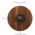 Miniatyrbild 5 av 5: Tyst Väggklocka i Trädesign, Batteridriven, Tyst Gång utan Tickande, Tydlig och Lättläst Display, Självlysande Siffror, Dekorativ Klocka