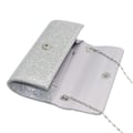 Miniatyrbild 2 av 4: Aftonväska Clutch Handväskor för Kvinnor Damer Glittrande Party Handväska Bröllopsväska Color:silver