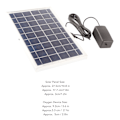 Miniatyrbild 6 av 8: Mångsidigt solpanelstativ, kraftigt väggfäste för utomhusbelysningstillbehör, ABS-plastpanel idealisk för akvarier, fiskbehållare,