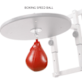 Miniatyrbild 2 av 5: Uppblåsbar boxningsspeedboll hängande väska MMA slagträning träningsutrustning (röd)
