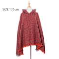 Miniatyrbilde 2 av 5: Kvinners Rutete Hette Cape Sjal Teppe Poncho Hoodie Cape Sha