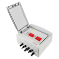 Miniatyrbild 1 av 5: Metall Solar Combiner Box för On/Off Grid Solpanelsystem, Åskledare Säkerställer Säkerhet & Tillförlitlighet i Utomhusmiljöer, Märkström