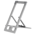 Miniatyrbilde 2 av 8: Justerbar mobiltelefonstativ for skrivebord, sammenleggbar metallstativ for skrivebord, grå