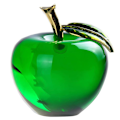 Miniatyrbild 1 av 4: 6cm Kristalläpple Prydnader Hemmakontor Dekoration Present Souvenir