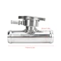 Miniatyrbild 6 av 8: Inline kylare slang påfyllningshals med 16PSI lock 32mm 1‑1/4in OD T6061 aluminium polerad yta för bilar
