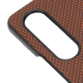 Miniatyrbild 3 av 5: Fodral för hopfällbar mobiltelefon, skyddande skal med full täckning för Galaxy Z Fold 3, kolfiberstruktur