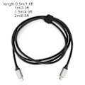 Miniatyrbilde 5 av 8: USB 3.1 dobbelthode 100W USB C til USB Type C hannkabel USBC PD 5A hurtigladerkabel 1,5m