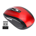Miniatyrbillede 1 af 5: 6D Ultra tynd 2.4G 1200DPI USB trådløs mus ergonomisk optisk positioneringsmus til bærbar computer rød