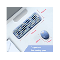 Miniatyrbild 5 av 5: Unikt trådlöst tangentbord och mus-set, inspirerat av retro skrivmaskinsdesign, Plug and Play-installation med 1 USB-kontakt, Ergonomisk tangentplacering,