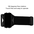 Miniatyrbilde 7 av 8: Telefon armbåndsholder 360 graders roterbar armbånd telefondeksel for IPhone 13 Pro Max for løping sport svart S