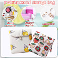 Miniatyrbild 3 av 5: 6 st Menstruations Menstruations Första Perioden Väskor Bärbar Sanitetsbinda Pads Förvaringsväska