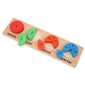 Miniatyrbilde 5 av 5: Baby Tre Geometriske Tavleblokker Barn Form Farge Matching