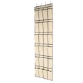 Miniatyrbillede 5 af 5: 24 lommer Multifunktionel Vævning Hængende Sko Opbevaringspose Organizer Holder (Beige)150*55CM