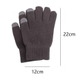 Miniatyrbillede 2 af 5: Vinter touch screen handsker Varme uldforet strikkede handsker elastiske