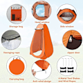 Miniatyrbild 3 av 6: Bärbart Privattält för Utomhusevenemang, Pop Up-design med Rivsäker Polyester och Galvaniserad Stålram för Strand och Camping