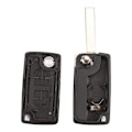 Miniatyrbilde 2 av 5: 2 knapper nøkkelskall kompatibel CE0523 Folding Flip Key for Peugeot 207 307 308 407 408 3008 5008 Citroen C2 C3 C4 C5 C6 C8 (2 knapper, CE0523)