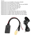 Miniatyrbillede 4 af 8: Bluetooth 5.0 AUX-kabeladapter med mikrofon håndfri udskiftning til Fiat 500/Grande Punto/Qubo/Fiorino