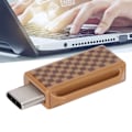 Miniatyrbild 1 av 8: USB-minne Portabelt Rutmönster Tryck-Dra Tumminne för Informationslagring Dataöverföring PC Telefon Rutnät 32GB