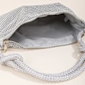 Pikkukuva 3 / 5: Strass-täysi iltalaukku Strass-käsilaukku - Hopea