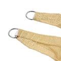 Miniatyrbillede 3 af 8: Solsejl HDPE Trekant Baldakin UV-beskyttelse 3x3x3 Meter Beige til Have Pool