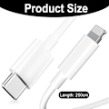 Miniatyrbilde 5 av 5: 2 stk. ladekabel - ekte PD (c til apple) 2 meter