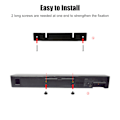 Miniatyrbild 6 av 8: Soundbar Högtalarstativ Avtagbart Stabilt Metall Väggfäste Soundbar Högtalarfäste