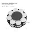 Miniatyrbilde 6 av 8: Platetallvektklemme for platespiller, skive-stabilisator med silikonbunn for vibrasjonsdemping