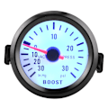 Pikkukuva 1 / 5: Universaali Boost Pointer -mittari Tyhjiöpainemittari 0-30PSI 12V Sininen LED-näyttö 52mm Dia Autoille Moottoreille