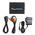 Miniatyrbild 2 av 4: HDMI till AV/S Terminal Full HD Video CVBS S-video Utgång Adapter Konverterare (110-240V)US