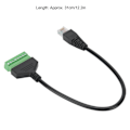 Miniatyrbillede 3 af 5: PVC RJ45 Han-stik til Grøn Ingen Svejseterminal Kort Linjekabeladapter Tilbehør