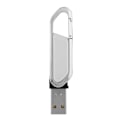 Miniatyrbild 2 av 2: 16G Portabel Metall Nyckelring Rotation Höghastighets USB-minne U Disk Minnessticka (Vit)
