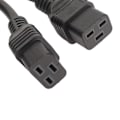 Pikkukuva 4 / 8: Dual IEC320 C19 - C20 johto, naaras - uros, universaali Y-jakaja virtajohto pöytälampulle, LCD-näytölle, 12,6 tuumaa