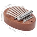 Miniatyrbild 6 av 8: Miniatyr tummepiano söt bärbar fingerkalimba med 8 tangenter för barn vänner på semester