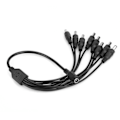 Miniatyrbillede 4 af 5: DC 12V 1 Hun til 8 Han Strømforsyning Splitter Kabel Adapter Konverter til CCTV Kamera