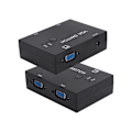 Miniatyrbilde 6 av 8: VGA-bryter 2 innganger + 1 utgang Multidatamaskin vertskonverter 2 verter i 1 skjerm