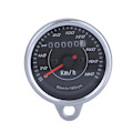 Miniatyrbilde 2 av 5: Universal dobbel farge LED lys kilometerteller speedometer km/t for motorsykkel